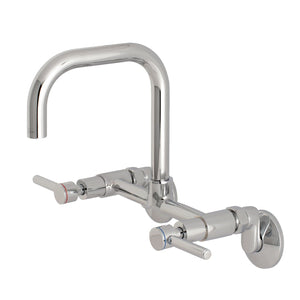 Concord Double-Handle 2-Hole Wall-Mount Bridge Kitchen Faucet