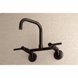 Concord Two-Handle 2-Hole Wall Mount Kitchen Faucet