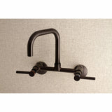 Concord Two-Handle 2-Hole Wall Mount Kitchen Faucet