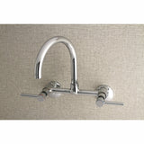 Concord Two-Handle 2-Hole Wall Mount Kitchen Faucet