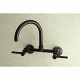 Concord Two-Handle 2-Hole Wall Mount Kitchen Faucet