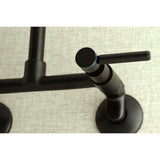 Concord Two-Handle 2-Hole Wall Mount Kitchen Faucet