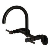 Concord Two-Handle 2-Hole Wall Mount Kitchen Faucet