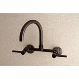 Concord Two-Handle 2-Hole Wall Mount Kitchen Faucet