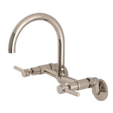 Concord Two-Handle 2-Hole Wall Mount Kitchen Faucet