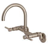 Concord Two-Handle 2-Hole Wall Mount Kitchen Faucet