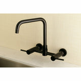 Concord Two-Handle 2-Hole Wall Mount Kitchen Faucet