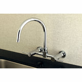 Concord Two-Handle 2-Hole Wall Mount Kitchen Faucet