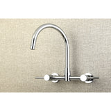 Concord Two-Handle 2-Hole Wall Mount Kitchen Faucet