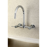 Concord Two-Handle 2-Hole Wall Mount Kitchen Faucet