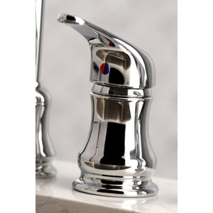 Single-Handle 3-Hole Deck Mount Widespread Kitchen Faucet