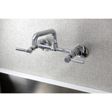 Concord Two-Handle 2-Hole Wall Mount Kitchen Faucet