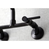 Concord Two-Handle 2-Hole Wall Mount Kitchen Faucet