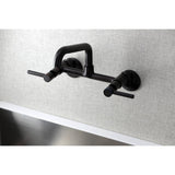 Concord Two-Handle 2-Hole Wall Mount Kitchen Faucet