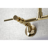 Concord Two-Handle 2-Hole Wall Mount Kitchen Faucet