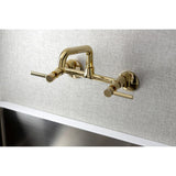 Concord Two-Handle 2-Hole Wall Mount Kitchen Faucet