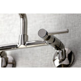 Concord Two-Handle 2-Hole Wall Mount Kitchen Faucet