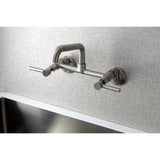 Concord Two-Handle 2-Hole Wall Mount Kitchen Faucet