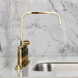 Concord Two-Handle 4-Hole Deck Mount Bridge Kitchen Faucet with Brass Side Sprayer