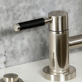 Kaiser Two-Handle 4-Hole Deck Mount Bridge Kitchen Faucet with Brass Side Sprayer