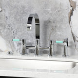 Kaiser Two-Handle 4-Hole Deck Mount Bridge Kitchen Faucet with Brass Side Sprayer