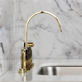 Concord Two-Handle 4-Hole Deck Mount Bridge Kitchen Faucet with Brass Side Sprayer