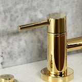 Concord Two-Handle 4-Hole Deck Mount Bridge Kitchen Faucet with Brass Side Sprayer