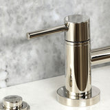 Concord Two-Handle 4-Hole Deck Mount Bridge Kitchen Faucet with Brass Side Sprayer