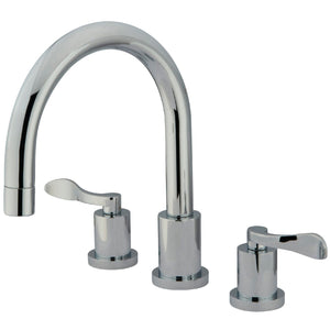 NuWave French Two-Handle 3-Hole Deck Mount Roman Tub Faucet