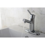 Concord Single-Handle 1-or-3 Hole Deck Mount 4-Inch Centerset Bathroom Faucet with Brass Pop-Up