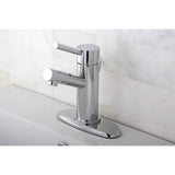 Concord Single-Handle 1-or-3 Hole Deck Mount 4-Inch Centerset Bathroom Faucet with Brass Pop-Up