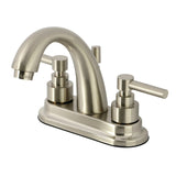 Elinvar Two-Handle 3-Hole Deck Mount 4" Centerset Bathroom Faucet with Brass Pop-Up