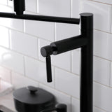 Kaiser Two-Handle 1-Hole Deck Mount Pot Filler