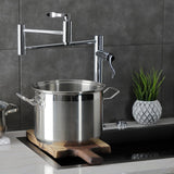 NuWave Two-Handle 1-Hole Deck Mount Pot Filler