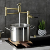 Kaiser Two-Handle 1-Hole Deck Mount Pot Filler