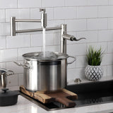 NuWave Two-Handle 1-Hole Deck Mount Pot Filler