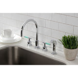 Kaiser Widespread Kitchen Faucet with Side Sprayer