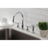 Kaiser Widespread Kitchen Faucet with Side Sprayer