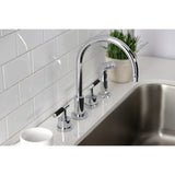 Kaiser Widespread Kitchen Faucet with Side Sprayer