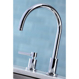 Concord Two-Handle 3-Hole Deck Mount Widespread Kitchen Faucet