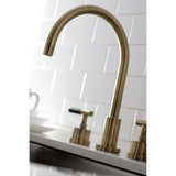 Kaiser Widespread Kitchen Faucet with Brass Sprayer