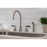 Kaiser Widespread Kitchen Faucet with Side Sprayer