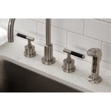 Kaiser Widespread Kitchen Faucet with Side Sprayer