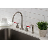 Kaiser Widespread Kitchen Faucet with Side Sprayer