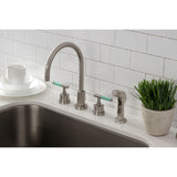 Kaiser Widespread Kitchen Faucet with Side Sprayer