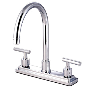 Manhattan Two-Handle 3-Hole 8" Centerset Kitchen Faucet