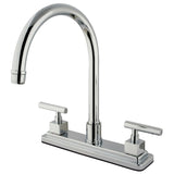 Claremont Two-Handle 3-Hole 8" Centerset Kitchen Faucet