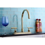 Manhattan Two-Handle 3-Hole 8" Centerset Kitchen Faucet