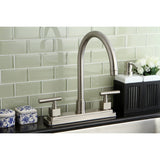 Claremont Two-Handle 3-Hole 8" Centerset Kitchen Faucet