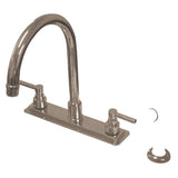 Elinvar Two-Handle 4-Hole 8" Centerset Kitchen Faucet with Side Sprayer